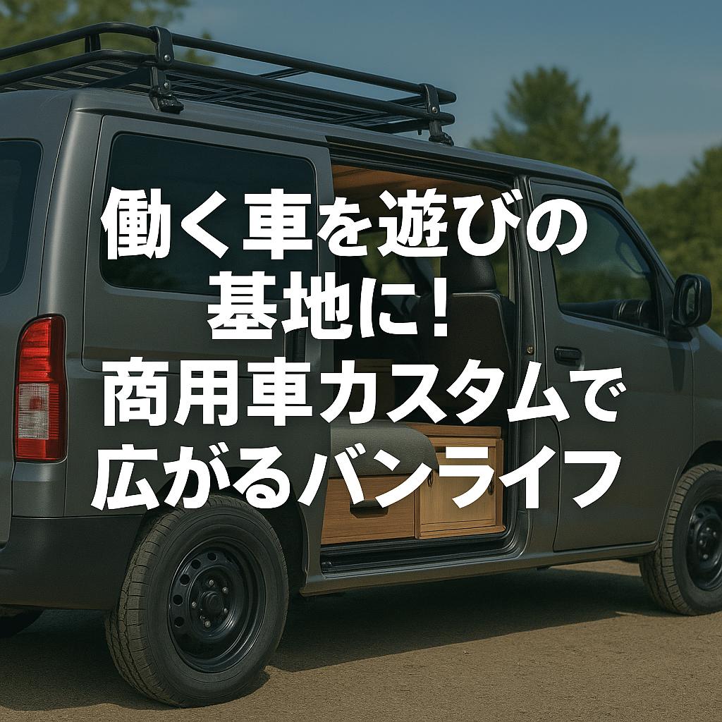 働く車を遊びの基地に！商用車カスタムで広がるバンライフ