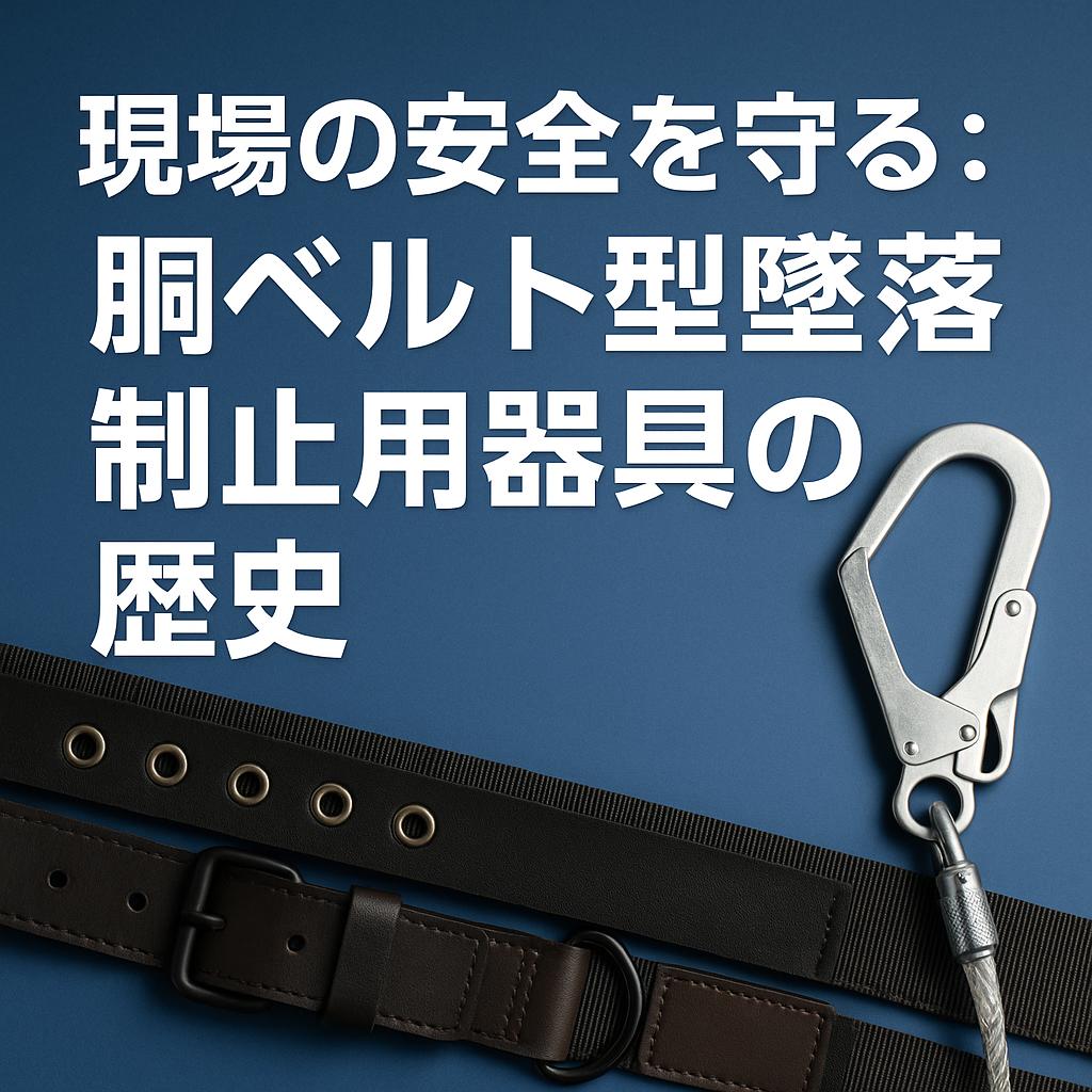 現場の安全を守る：胴ベルト型墜落制止用器具の歴史