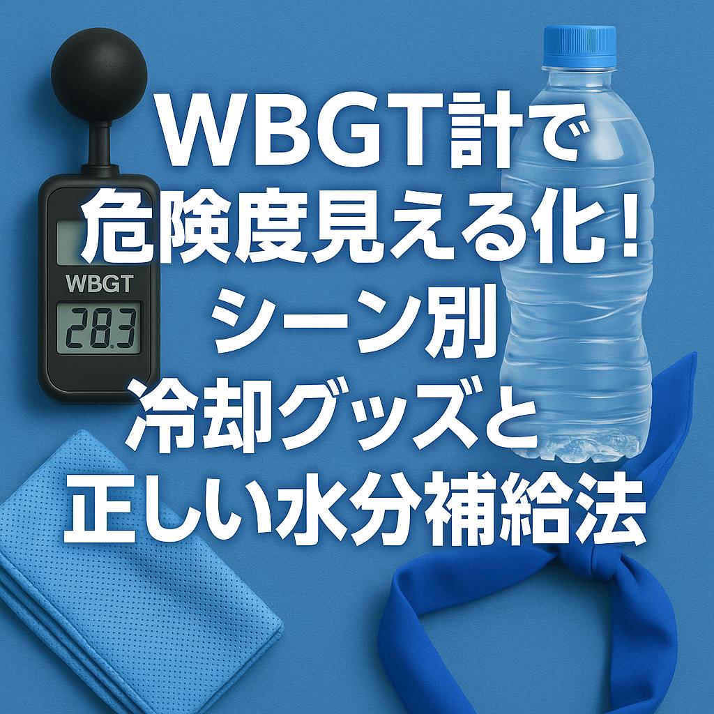 WBGT計で危険度見える化！シーン別冷却グッズと正しい水分補給法