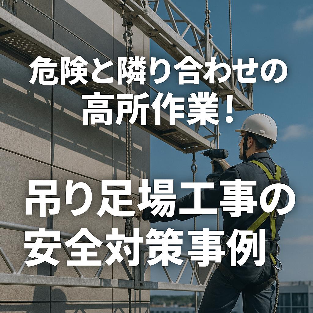 危険と隣り合わせの高所作業！吊り足場工事の安全対策事例
