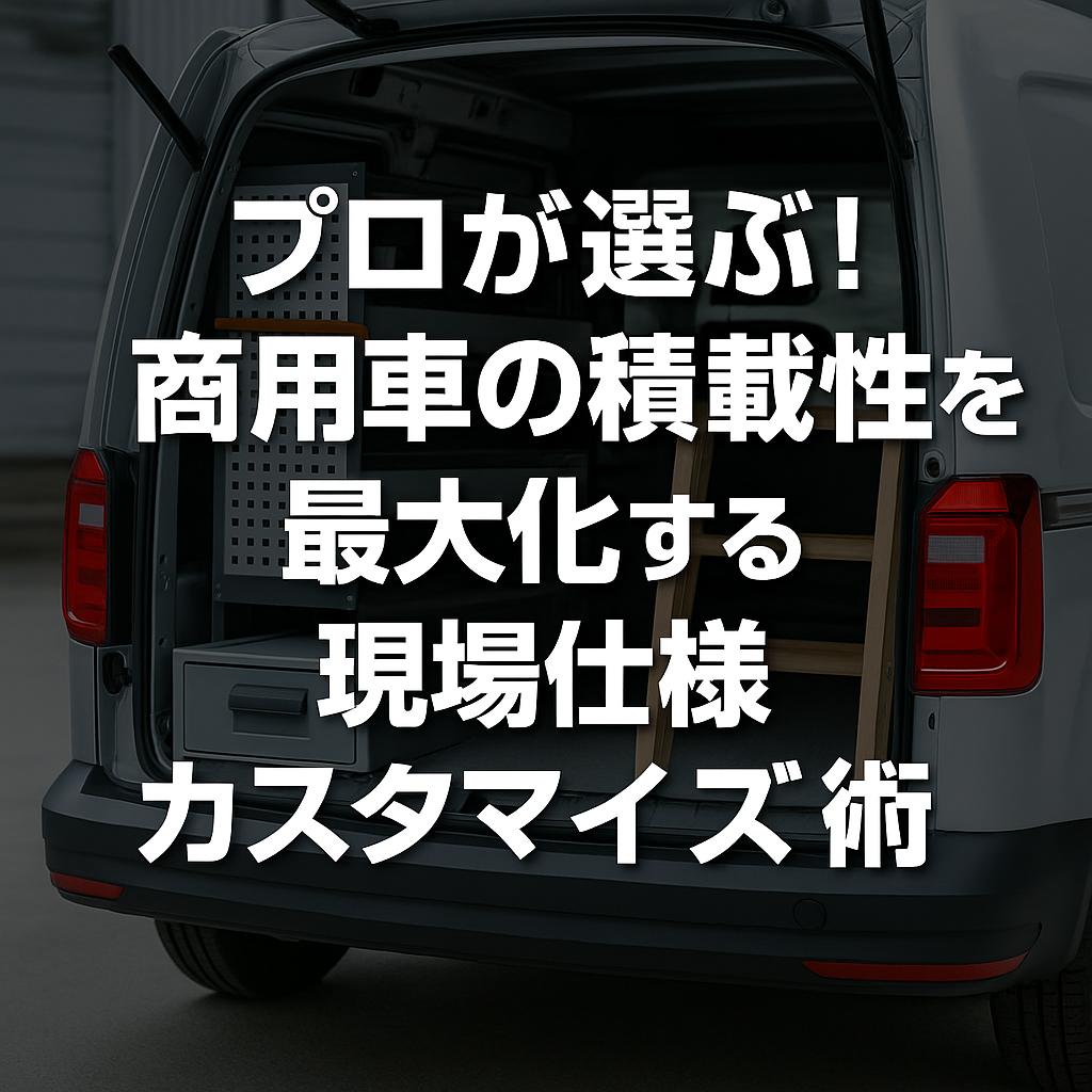 プロが選ぶ！商用車の積載性を最大化する現場仕様カスタマイズ術