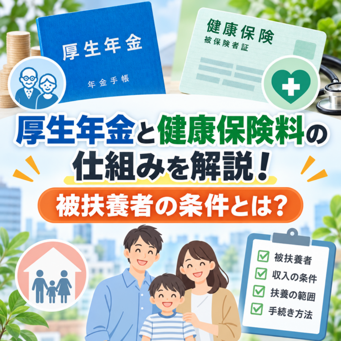 厚生年金と健康保険料の仕組みを解説！被扶養者の条件とは？